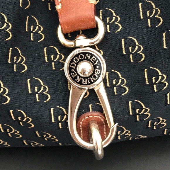 🍁 DOONEY & BOURKE RICH NAVY, CANVAS WITH TAN ACCENTS - Picture 4 of 10